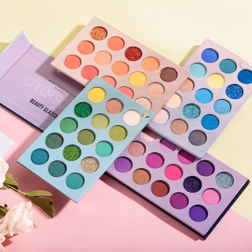 Beauty Glazed Gorgeous Me Makeup Eyeshadow Palette Shimmer Matte Glitter Eye shadow Pallete High Pigmented Eye Shadow
