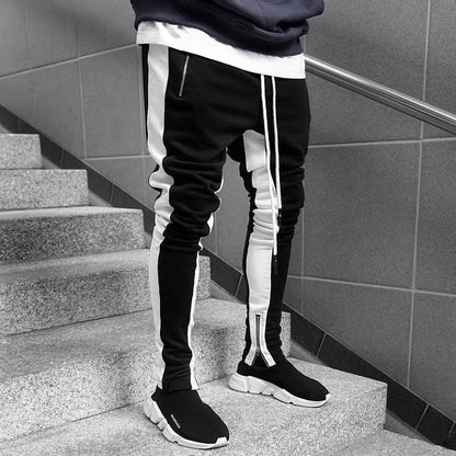 Men's Jogging Pants Fitness Men Sportswear Tracksuit Bottoms Skinny Sweatpants Trousers Black Gyms Jogger Track Running Walking Pants