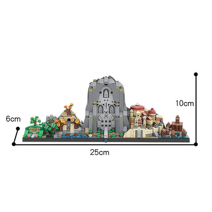 MOC Space Wars Miniature Scene Street City Building Blocks Game Model Sets Movie DIY Toys Education Children Birthday Gifts 883pcs