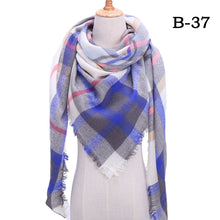 Load image into Gallery viewer, Designer 2020 knitted spring winter women scarf plaid warm cashmere scarves shawls luxury brand neck bandana pashmina lady wrap
