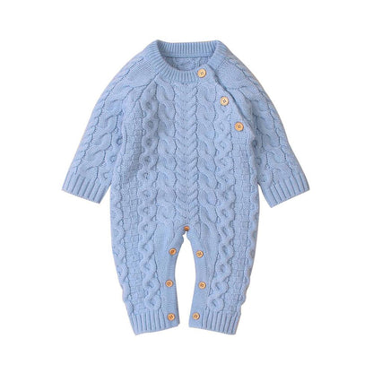 Baby Rompers Long Sleeve Winter Warm Knitted Infant Kids Boys Girls Jumpsuits Toddler Sweaters Outfits Autumn Children's Clothes