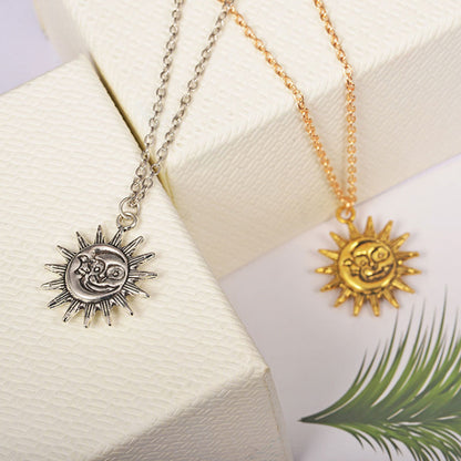 Smiley Face Sun Necklace