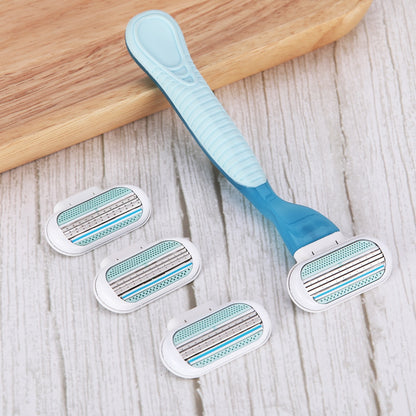 Female Safety Razor Blades Beauty Shaving For Women 3 Layer Blade Shaver Razor Blade Replacement Head For Gillette Venus