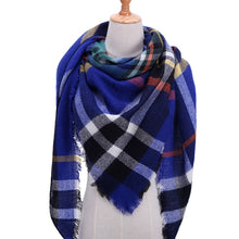 Load image into Gallery viewer, Designer 2020 knitted spring winter women scarf plaid warm cashmere scarves shawls luxury brand neck bandana pashmina lady wrap
