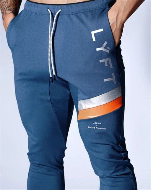 Men's Sports Jogging Sweatpants Running Pants Gym Pants Men Joggers Cotton Trackpants Slim Fit Pants Bodybuilding Trouser