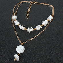 将图片加载到图库查看器，Fashion jewelry, simple personality, irregular pearl beaded necklace, female jewelry
