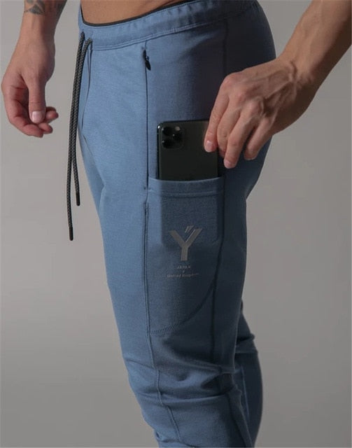 Men's Sports Jogging Sweatpants Running Pants Gym Pants Men Joggers Cotton Trackpants Slim Fit Pants Bodybuilding Trouser