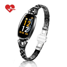 将图片加载到图库查看器，H8 Smart Watch Women Lady Blood Pressure Watch Heart Rate Monitor Fitness Tracker Smart Bracelet IP67 Waterproof Smartwatches
