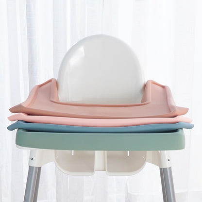 10 Color Silicone Children's Placemat Standard High Chair Full-covered Table Mat Easy To Clean BPA Free Customizable Logo