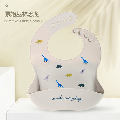 Fashionable Silicon Breastplate Baby Bib Waterproof Solid Infant Bandana Bibs Newborn Feeding Burp Cloth Drooling Scarf Dropship