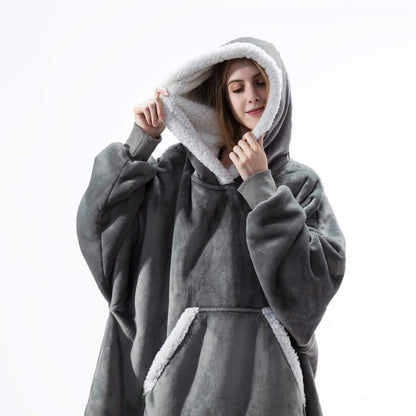 Women Pocket Hooded Blanket