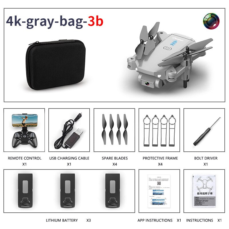 S603 RC Mini Drone With 4K HD Dual Camera Aerial Photography WIFI FPV Foldable Durable Quadcopter Height Hold Toys