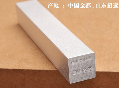new arrival pure silver 9999 silver bar silver bullion satin surface 100g/pc