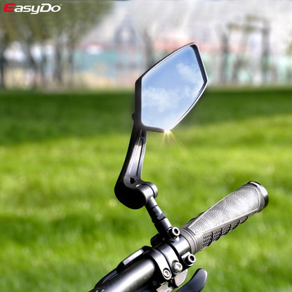 EasyDo Bicycle Rear View Mirror Bike Cycling Wide Range Back Sight Reflector Adjustable Left Right Mirror