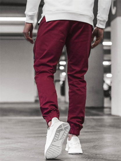 CHRLEISURE Men's Cargo Pocket Trousers Pants Streetwear Joggers Jogging Running Men Sweatpants Fashion Hip Hop Loose Pants Men