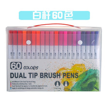 Load image into Gallery viewer, Fineliner Soft Brush Pen Art Colored Marker Pens Set Pencils DIY Calligraphy Drawing Write School Stationery Supplies
