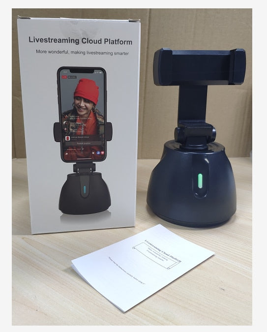 Camera 360 Smartphone Auto Tracking Smart Shooting Phone Holder Selfie Stick 360 Rotation Vlog Shooting Mount Holder