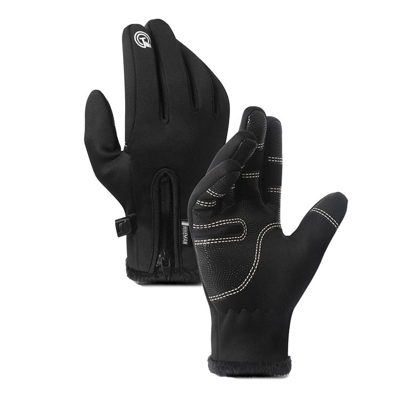 CUHAKCI Winter Mittens Touched Screen Gloves Waterproof Men Women Warm Windproof Bicycle Anti Slip Ski Cycling Glove