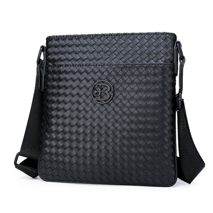Men's Crossbody Bag Fashion High Quality Genuine Leather Shoulder Bag Casual Black Business Handbag For Phone  Travel