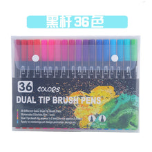 Load image into Gallery viewer, Fineliner Soft Brush Pen Art Colored Marker Pens Set Pencils DIY Calligraphy Drawing Write School Stationery Supplies
