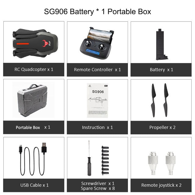 ZLRC SG906 Pro 5G WiFi FPV With GPS 4k Camera Drone Profesional 2-axis Anti-shake Unmanned Aerial RC Quadcopter Christmas Gift