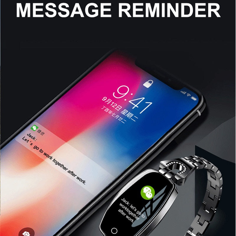 H8 Smart Watch Women Lady Blood Pressure Watch Heart Rate Monitor Fitness Tracker Smart Bracelet IP67 Waterproof Smartwatches