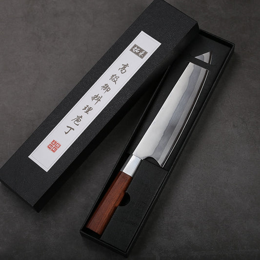 TURWHO 8 inch Japanese Chef Knife 7-Layer Damascus Stainless steel Kitchen Knives Pro Cooking Knives W/Rosewood Octagonal Handle