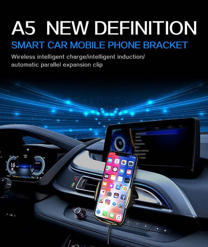 Smart Sensor Car Phone Holder Fast Charging Wireless Chargers Universal Car Holder For iPhone For Huawei AI Wireless Charging