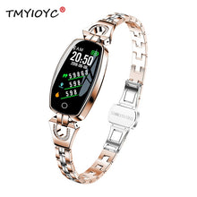 将图片加载到图库查看器，H8 Smart Watch Women Lady Blood Pressure Watch Heart Rate Monitor Fitness Tracker Smart Bracelet IP67 Waterproof Smartwatches
