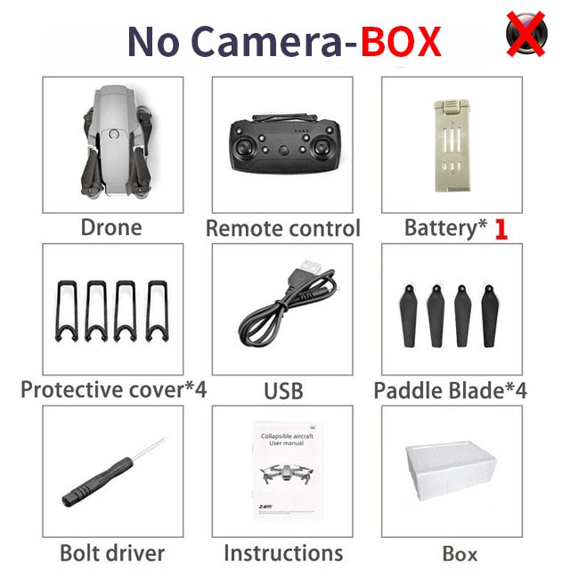 LSRC New E68pro Mini Drone Wide Angle 4K 1080P WiFi FPV Camera Drones Height Holding Mode RC Foldable Quadrotor Dron Toy Gift
