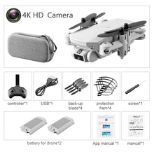 Charger l&#39;image dans la galerie, Drone 4k HD Wide Angle Camera 0.3MP/5.0MP/4K HD Cameras Mini Drone LS-MIN Dron Camera Quadcopter Height Keep Drones Toys Gifts
