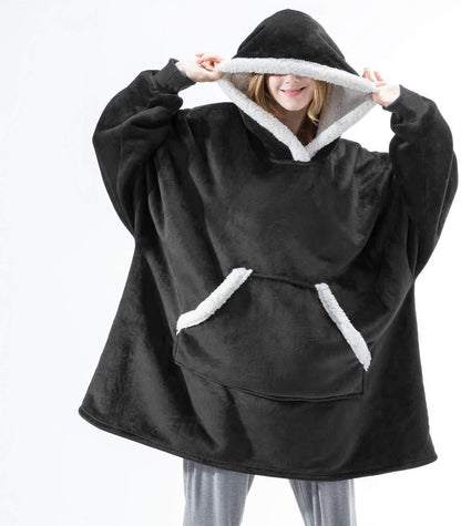 Women Pocket Hooded Blanket