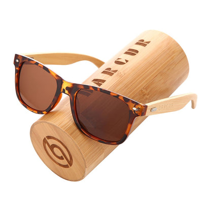 BARCUR Polarized Bamboo Sunglasses Men Wooden Sun Glasses Women Brand Original Wood Glasses Oculos De Sol Masculino