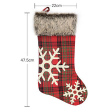 Load image into Gallery viewer, Holiday Christmas bag Stocking Ornament Chrismas Decorations for Home Christmas Tree Ornaments Gift Holders Large Stockings
