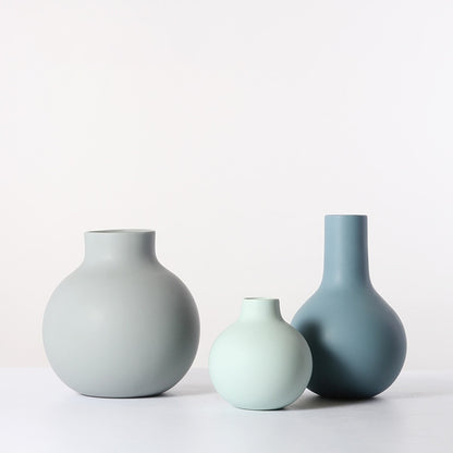 Modern Spherical Flower Vase Floral Ceramic Ball Planter Vase for Dried Flowers Table Top Centerpieces for Home Decoration