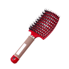 Charger l&#39;image dans la galerie, Hair Brush Scalp Massage Comb Hairbrush Bristle&amp;Nylon Women Wet Curly Detangle Hair Brush for Salon Hairdressing Styling Tools
