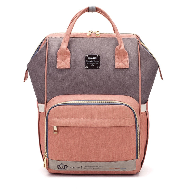 LEQUEEN Fashion Mummy Maternity Nappy Bag Large Capacity Baby Bag Travel Backpack Designer Nursing Bag for Baby Care