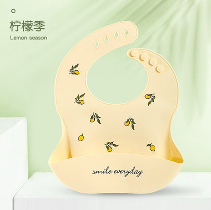 Fashionable Silicon Breastplate Baby Bib Waterproof Solid Infant Bandana Bibs Newborn Feeding Burp Cloth Drooling Scarf Dropship