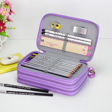 Charger l&#39;image dans la galerie, 36/48/72 Holes Oxford School Pencil Case Kawaii Penalty Pencilcase Large Pen Bag Box Multi Kids Multifunction Stationery Pouch
