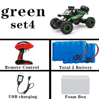 RC Car 4WD climbing Car 4x4 Double Motors Drive Bigfoot Car Remote Control Model Off-Road Vehicle toys For Boys Kids Gift 1/12 Size