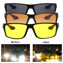 将图片加载到图库查看器，Anti-Glare Night Vision Driver Goggles Night Driving Enhanced Light Glasses Fashion Sunglasses Goggles Car Accessries
