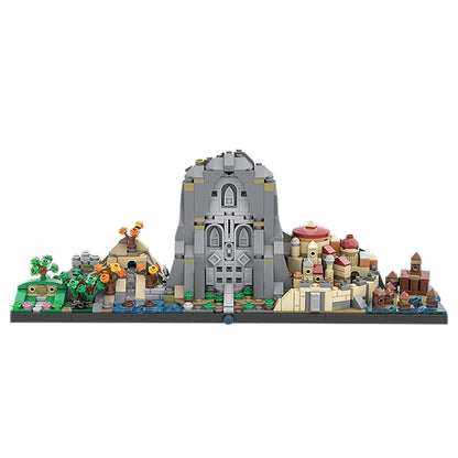 MOC Space Wars Miniature Scene Street City Building Blocks Game Model Sets Movie DIY Toys Education Children Birthday Gifts 883pcs