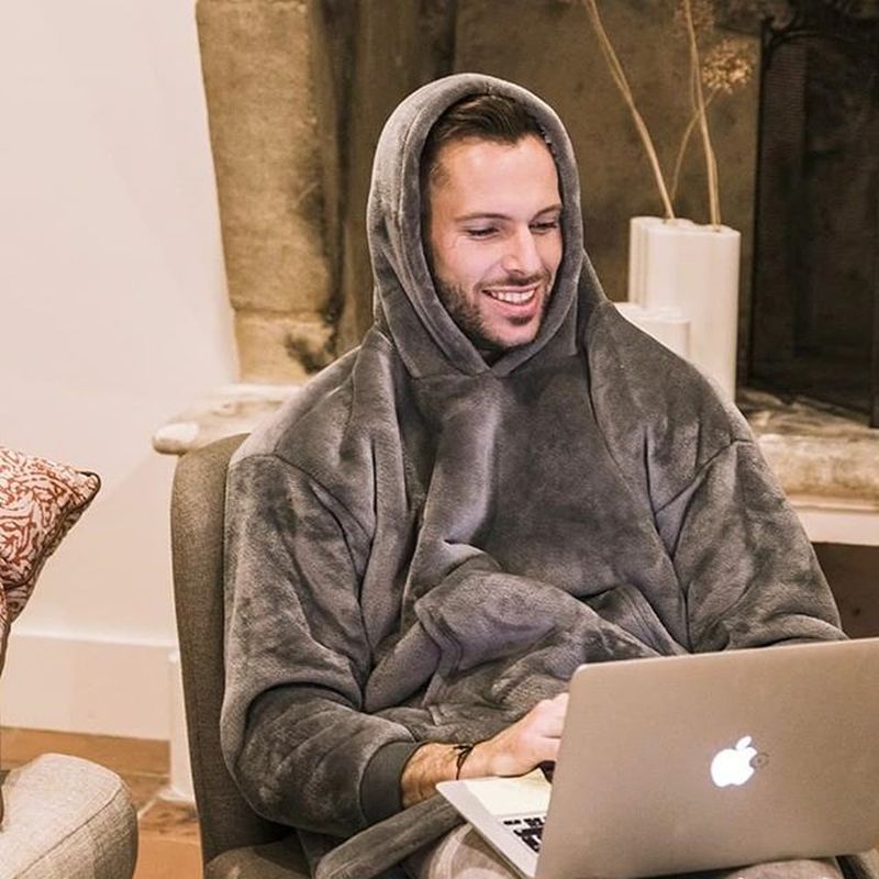 Women Pocket Hooded Blanket