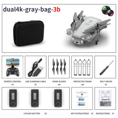S603 RC Mini Drone With 4K HD Dual Camera Aerial Photography WIFI FPV Foldable Durable Quadcopter Height Hold Toys