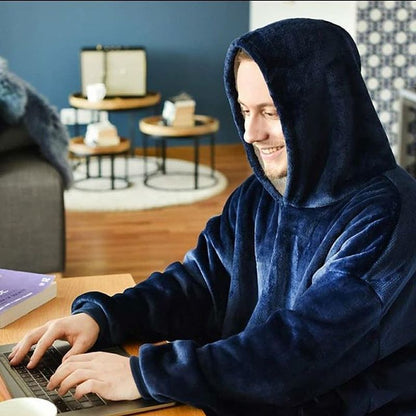 Women Pocket Hooded Blanket