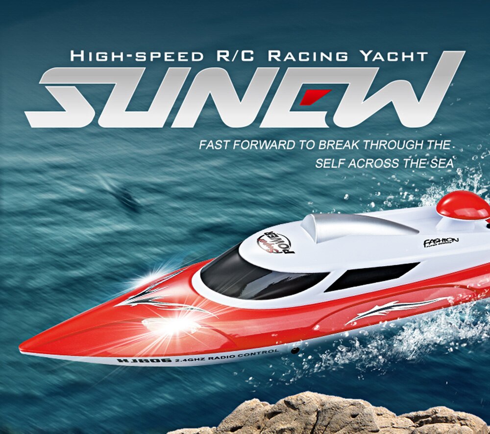 Hj806 2.4G 35Km / H High Speed Remote Control Boat Speed Boat Children'S Toy Water Speed Boat Summer Toy Cooling Water System