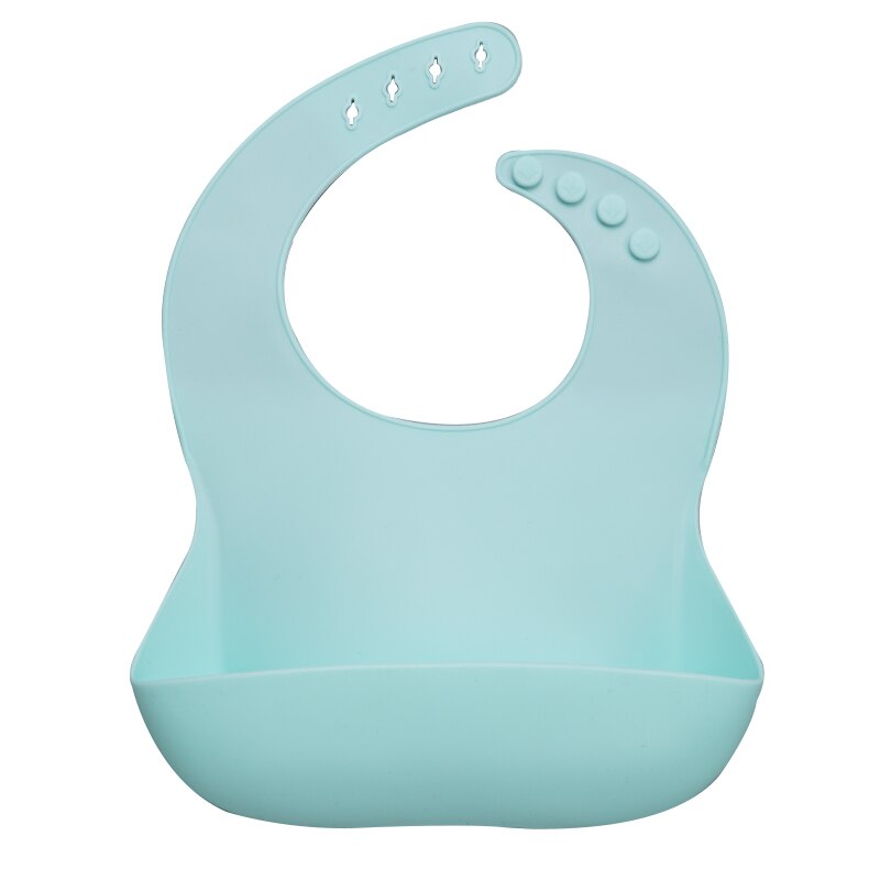 Fashionable Silicon Breastplate Baby Bib Waterproof Solid Infant Bandana Bibs Newborn Feeding Burp Cloth Drooling Scarf Dropship