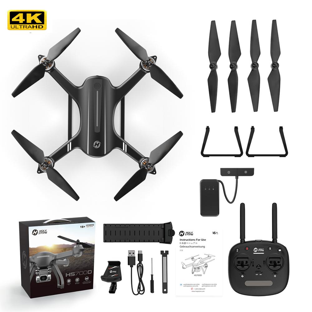 Holy Stone HS700D Drone 4K GPS Profissional Quadcopter 5GHz FPV RC Helicopter 25KM/H 22 Mins Flight Time Brushless Motor Drone