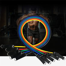 將圖片載入圖庫檢視器 Pull Rope Fitness Exercises Resistance Bands 5cTPR elastic Tubes rope Yoga Band indoor Body sports Training equipment
