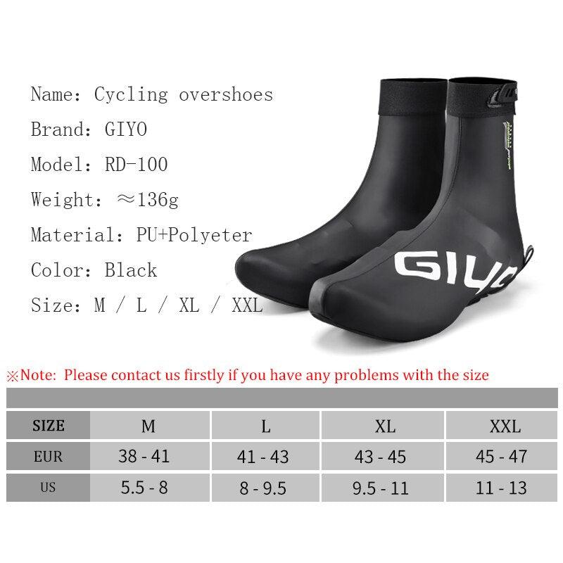 Waterproof Cycling Shoe Covers Windproof MTB Road Bicycle Overshoes Winter Thermal Warm Men Women Rain Riding Bike Boots Cover